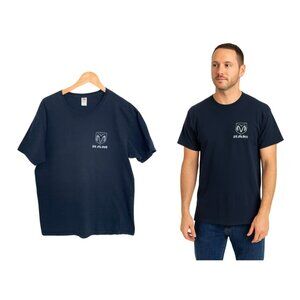 Fruit of the Loom Dodge Ram T-Shirt Men Large Black Gray American Flag HD Cotton